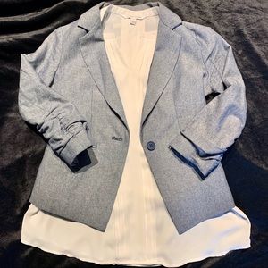 CHAMBRAY STYLE BLAZER